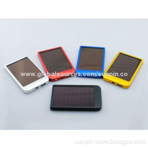 3,000mA solar power bank mobile charger